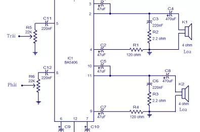Mạch khuếch đại âm thanh BA5406